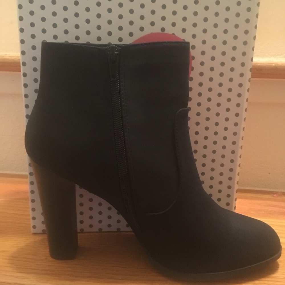 Brand new black booties size 8.5